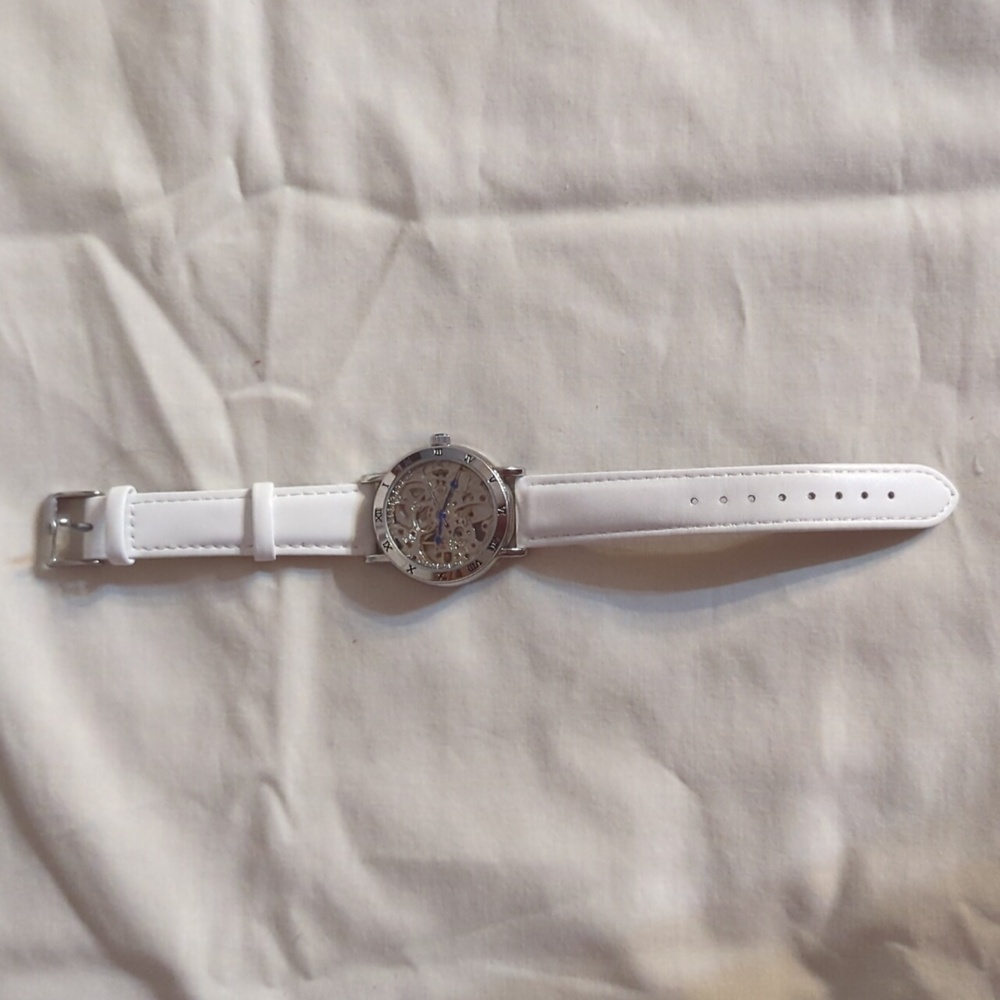 Watch white wrist band